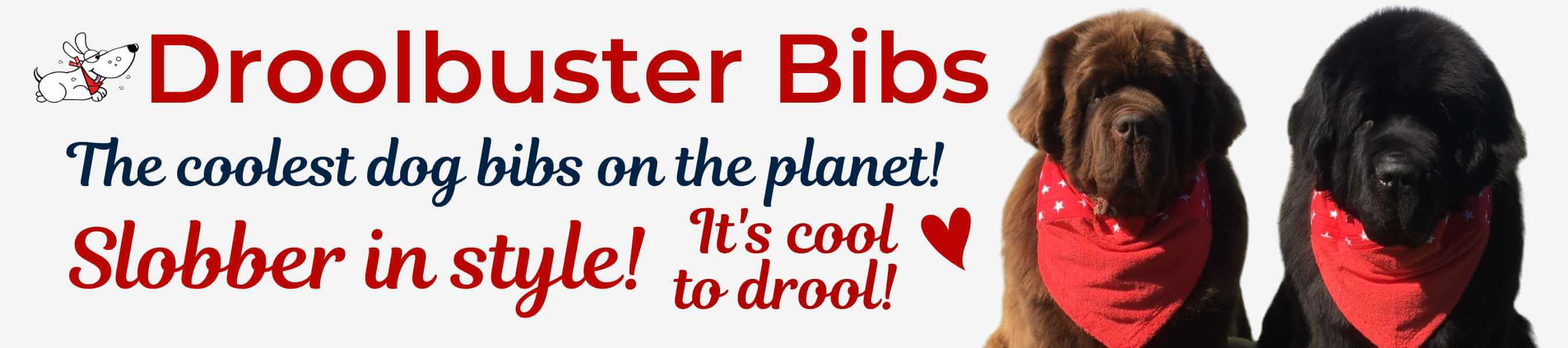 droolbuster dog bibs for dogs that drool / sizes to fit giant breeds